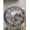 Silver Crushed Crystal Roman Clock 40Cm 2