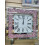 Pink Silver Crystal Crushed Clock 40Cm 1