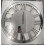 Round Mirrored Clock Roman Numeral Silver 60Cm 2
