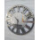 Round Mirrored Clock Roman Numeral Silver 60Cm 1