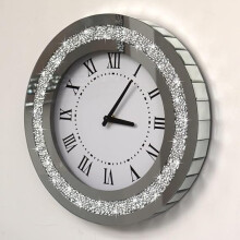 Round Jewel Wall Clock Black Needles 30Cm