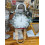 Full Mirror Grandfather Style Round Clock 39x118Cm 2