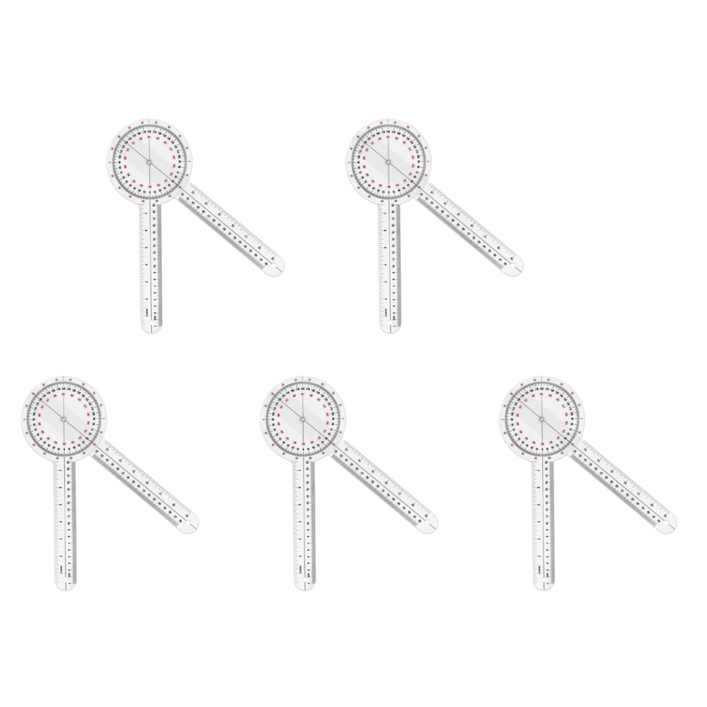 12 Inch Goniometer,Transparent Orthopedic Angle Ruler