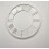 White Brushed Grey Roman Number Clock 80Cm 1