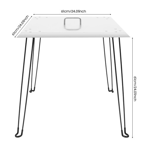 Foldable Fire Pit Heat Deflector,Fire Pit Cover Lid,Stainless Steel 1