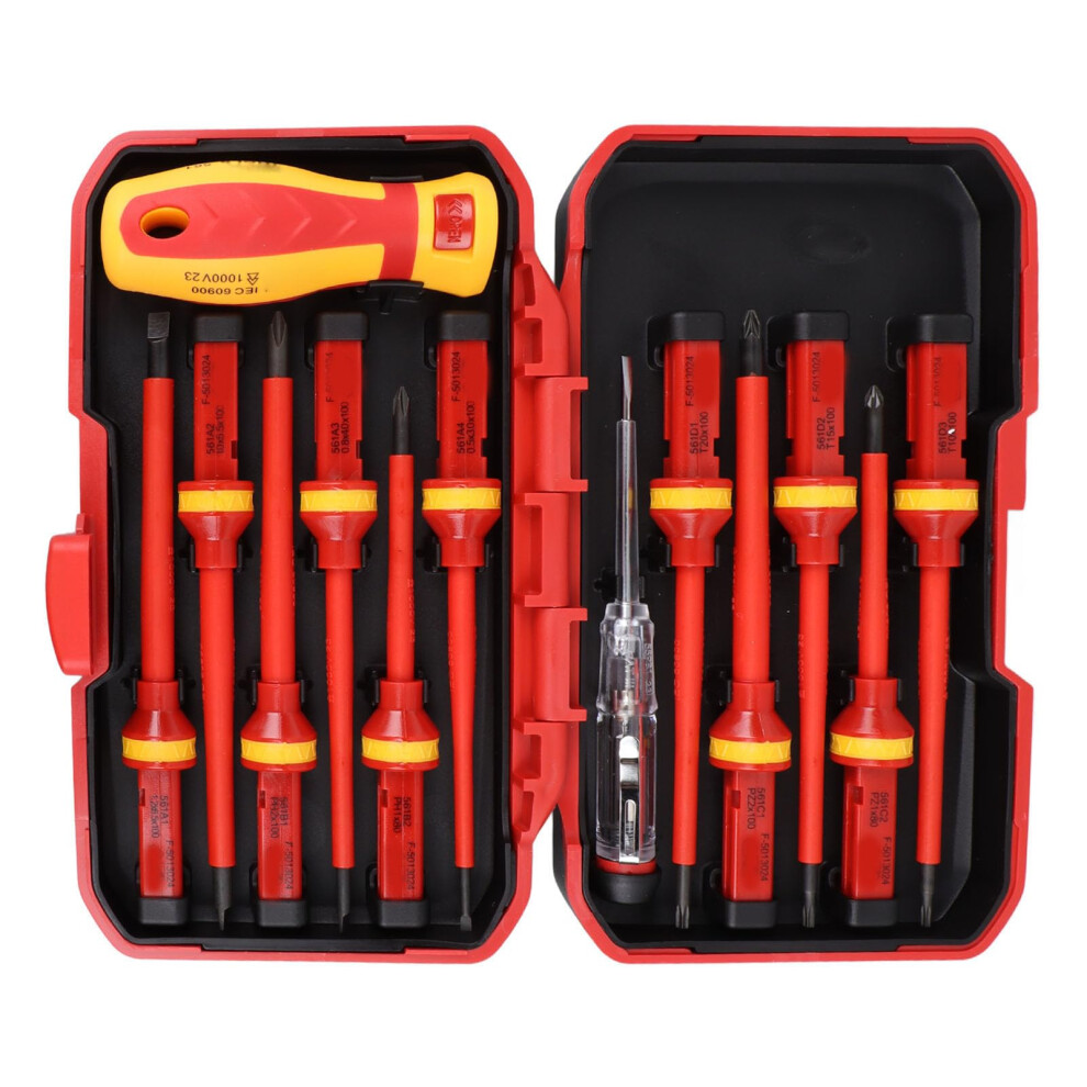 Screwdriver Bit Set With Handles, Storage Case, Electrical Repair Tool Set 6276012018010