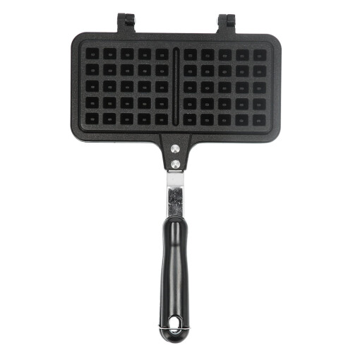 Nonstick waffle baking mold with 2 antiscalding handles