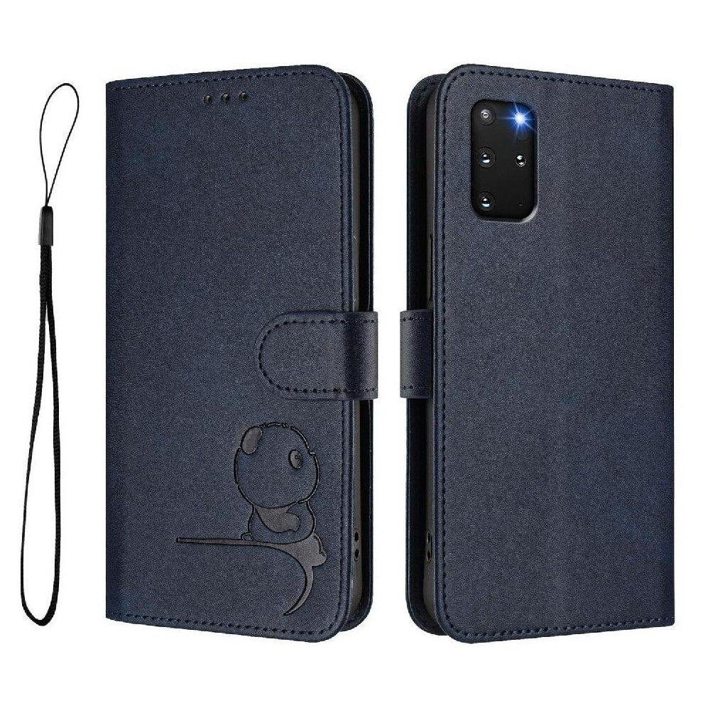 (Blue) Phone Case For Samsung Galaxy S20 Plus Magnetic Rfid Blocking Pu Leather Flip Folio Card Slots Holder Kickstand Blue 764563118694