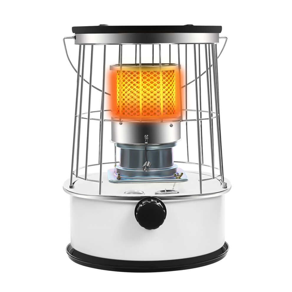 6L Portable Kerosene Stove Heater Camping Kerosene Heater White
