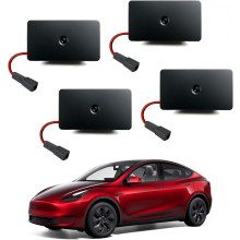 4er-Pack Autotürlichter, Logo-Projektor, kompatibel mit Tesla-Zubehör für Modell Y 3 XS, 2025, verbessertes OEM-Ultrahelles HD-Auto-Willkommens