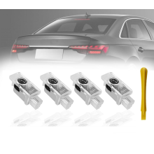 Stück Autotürlichter, kompatibel mit A1 A3 A4 A5 A6 A7 A8 Q3 Q5 Q7 R8 TT RS S Zubehör, superhelles Willkommenslicht, Pfützenlicht