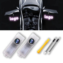 LED-Autotürlicht-Zubehör, Logo-Projektor (Schwarzweiß), HD-Begrüßungslichter, kompatibel mit der BMW 1/3/4/5/6/7/M/X/Z/GT-Serie