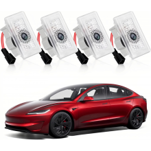 stuks instapverlichting compatibel met Tesla Model 3/Y 2026 2025-2016, T-logo met letters deurverlichting logoprojector
