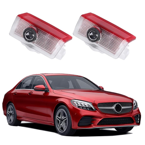 (2PCS)High Definition LED Projection Welcome Light，Logo Projector Puddle Lights，Compatible with A B C E M GL GLA GLC GLE GLS Class，Plug a
