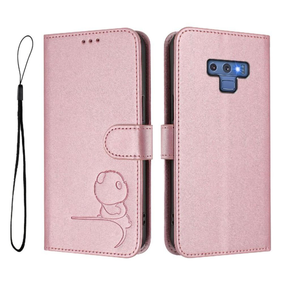 (Pink) Phone Case For Samsung Galaxy Note9 Rfid Blocking Magnetic Card Slots Holder Kickstand Pu Leather Flip Folio Pink 764563119745