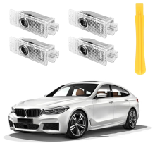 kpl ovivaloja, logoja, helppo asentaa, auton ovivalojen logoprojektori, yhteensopiva BMW-sarjan 1/2/3/4/5/6/7/X1/X3/X4/X5/X6/X7/M3/M5/Z4 kanss