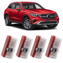 4 kpl auton ovivalojen logoprojektori, yhteensopiva ABCEM GL GLA GLE GLC -lisävarusteiden kanssa, 3D-päivitetty erittäin kirkas lätäkkövalo