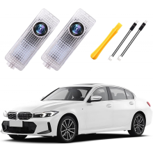 Proyector de luz para puerta de coche, 2 unidades, luces LED con logotipo personalizado, compatible con accesorios de coche serie B 1/2/3/4/5/