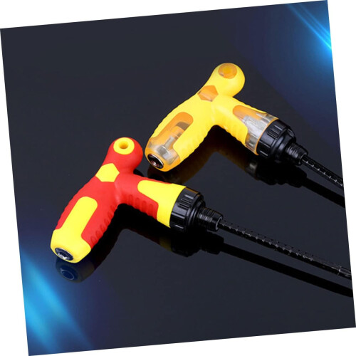 Tool Screwdriver Handle Ratchet Screwdriver Tshaped Handle Rasp Bit Holding Screwdriver Telescopic Screwdriver Cross First Push 2