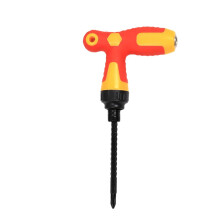 Tool Screwdriver Handle Ratchet Screwdriver Tshaped Handle Rasp Bit Holding Screwdriver Telescopic Screwdriver Cross First Push
