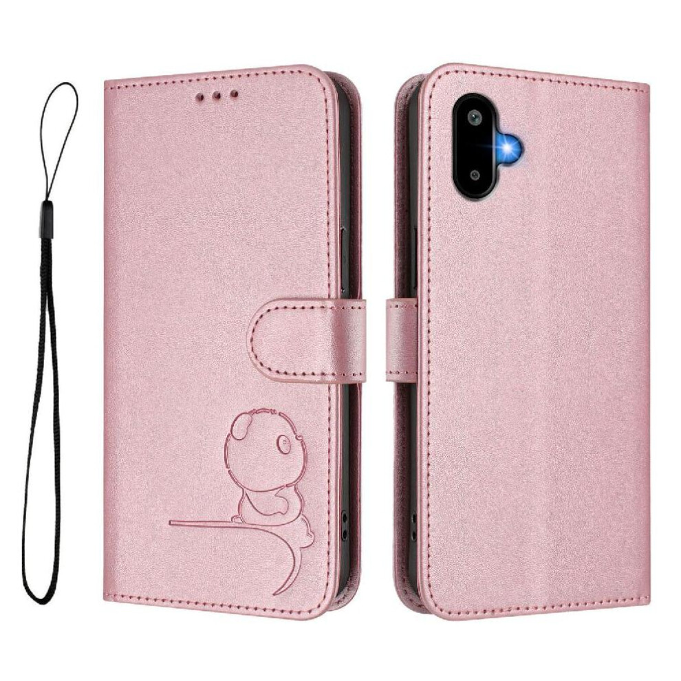 (Pink) Phone Case For Samsung Galaxy M06 5G Pu Leather Flip Folio Card Slots Holder Kickstand Rfid Blocking Magnetic Pink 764563121427