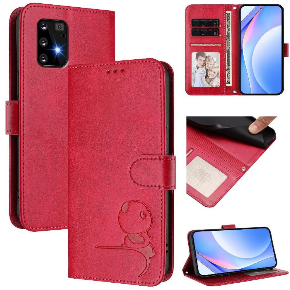(Rose ) Phone Case For Samsung Galaxy S10 Lite Flip Folio Pu Leather Magnetic Card Slots Holder Kickstand Rfid Blocking Red 764563121526