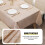 Checked tablecloth, tablecloth, extinguished tablecloth, PVC plastic wipesoftwaterproof cover for kitchen tablebuffetdecoration suitable 3