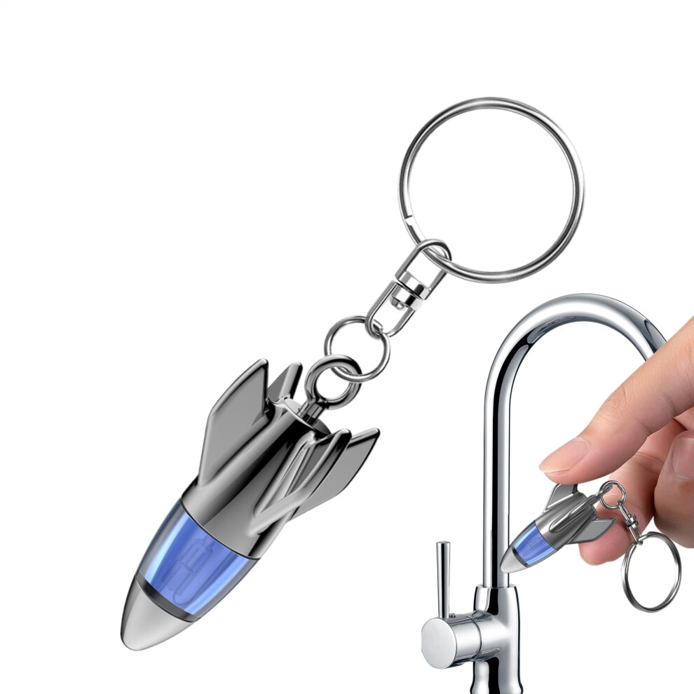 Static Discharge Keychain For Eliminating Static Electricity In The Car Blue 6493810271731
