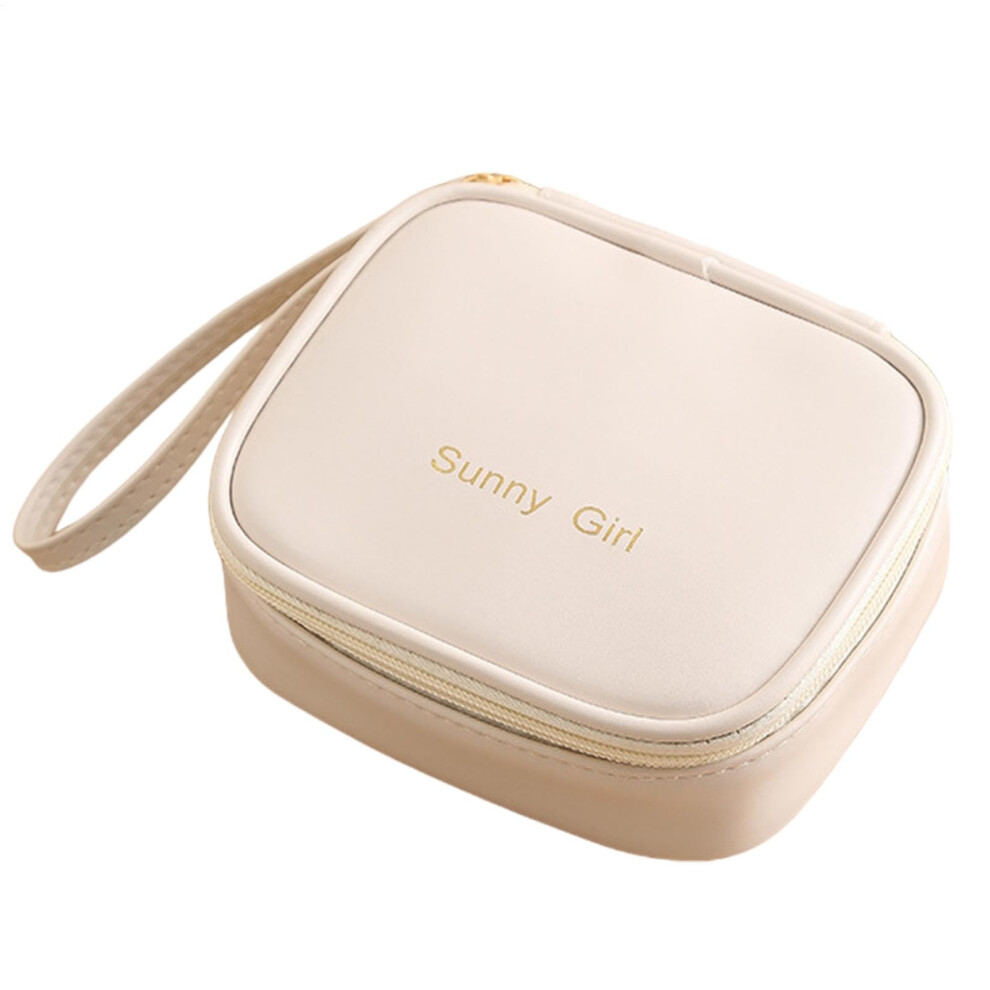 Women's Period Bag  Menstrual Pillow Bag with Zipper  Leather Compact Discreet