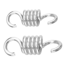 Pack of 2 Robust Spring for Hanging Chair, Swing Chair, Galvanised Iron, Silver