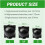 Reusable air layer capsules with cable ties, plant cultivation set, black, 20 pieces 4
