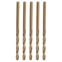 5 x M35 cobalt drill bits for industrial applications, suitable for all metals, woods, and plastics (3 mm)