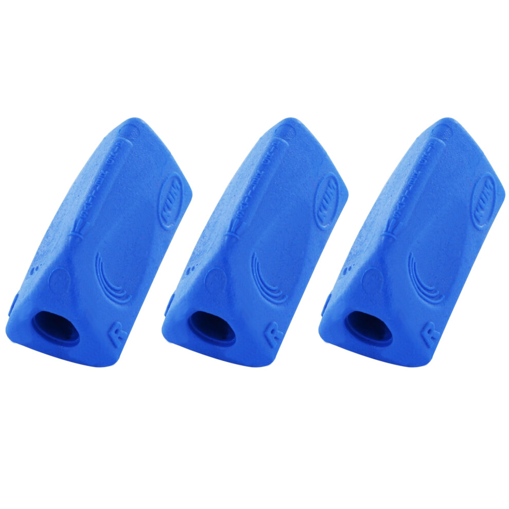 Az406.02.16b Sattler Tri Grip Writing Aid For Right And Left Handed Users, Pack Of 3 Pack Of 3 Blue 6493810283383