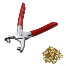 Professional eyelet pliers, 35.6 cm large hole, steel mesh repair set