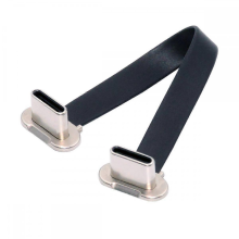 UC-170-0.07M 75mm Angled USB-C to USB-C Ultra Slim Flat USB2.0 Data Cable 65W Fast Charge Cord