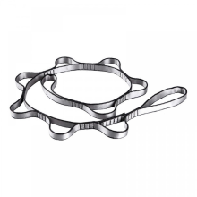 (Grau) Pilates-Hängematten-Verlängerungsgurt, 150 kg Tragkraft, robuster Klettergurt, verstellbare Daisy-Chain-Gurtbänder, kompatibel mit Fi