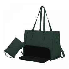 Sac fourre-tout à déjeuner pour femme (vert), sac à bandoulière pour ordinateur, compatible avec le bureau décontracté.