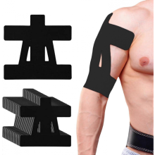 Paquete de 20 cintas deportivas compatibles con el alivio del dolor de hombro: cinta deportiva elástica precortada, impermeable, transpirabl