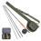 LEO 28010-T Σετ καλαμιών ψαρέματος με μύγα 5,6 τεμαχίων, καλάμι ανθρακονημάτων 4 τμημ 1
