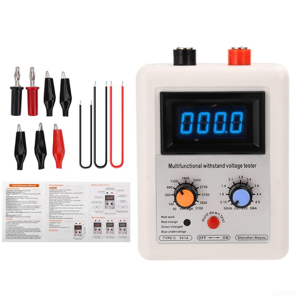 Reliable Dc 503700Vigbt Electrical Component Insulation Tester, Fast Setup And Operation (Blue Light) 6493810288647