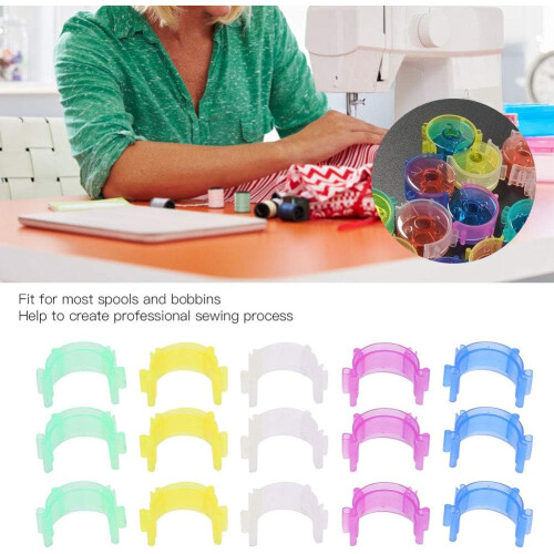 50Pcs Spool Clips Thread Control Halter Spool Storage sclip AntiDroppingBobbinFriends 2