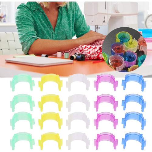 50Pcs Spool Clips Thread Control Halter Spool Storage sclip AntiDroppingBobbinFriends 1