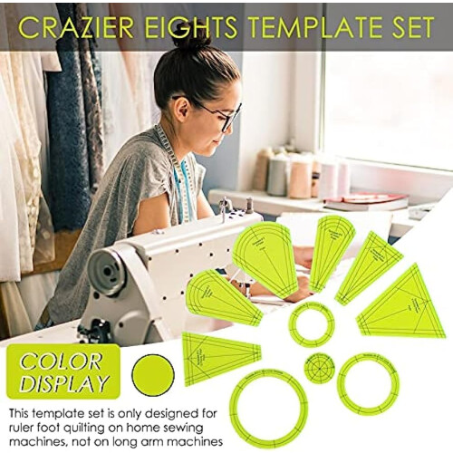 Quilting template ruler set, normal plate template, acrylic embroidery hoop, templates, patchwork ruler, sewing tool 2