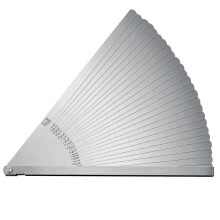 25 Blades Stainless Steel Long Feeler Gauge, Metric and Imperial Gap Measuring