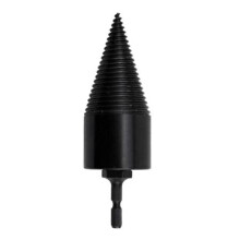Hex Shank Firewood Splitter Machine Drill Wood Cone Reamer Punch Driver Drill Bit Split Drilling Tools Black
