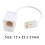 2 Pcs RJ45 to RJ11 Converter Telephone Adaptor 2