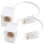 2 Pcs RJ45 to RJ11 Converter Telephone Adaptor 1