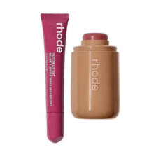 2025 RHODE Baked Teddy Pocket Blush and Espresso Peptide Lip Color Set