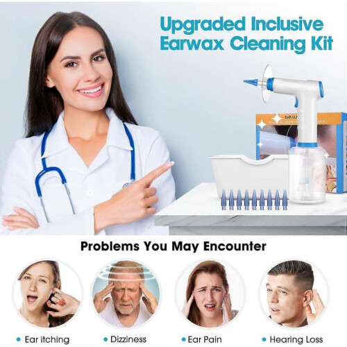 2025 Latest Model  Electric Ear Wax Removal with 1080P Ear Camera, Water Powered 2