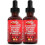 (2PCS) Clean Nutra Cayenne Pepper Drops Supplement Liquid + Hawthorn Berry, Vitamin D3 1